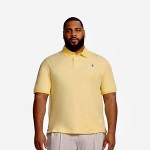 🆕 IZOD Men's Yellow Polo Shirt 2X